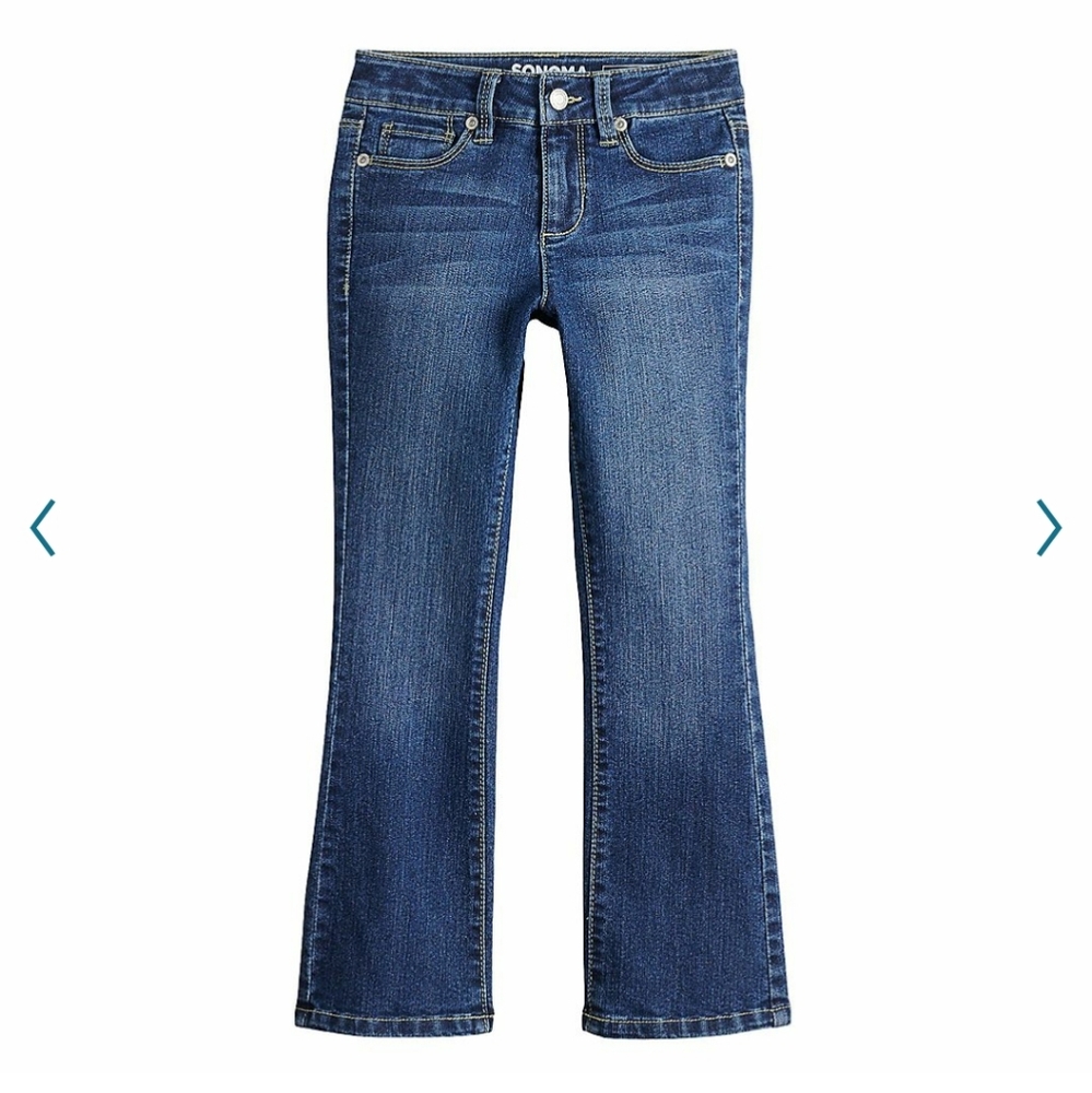Sonoma GIRLS Bootleg Jeans (Size 8 Regular)